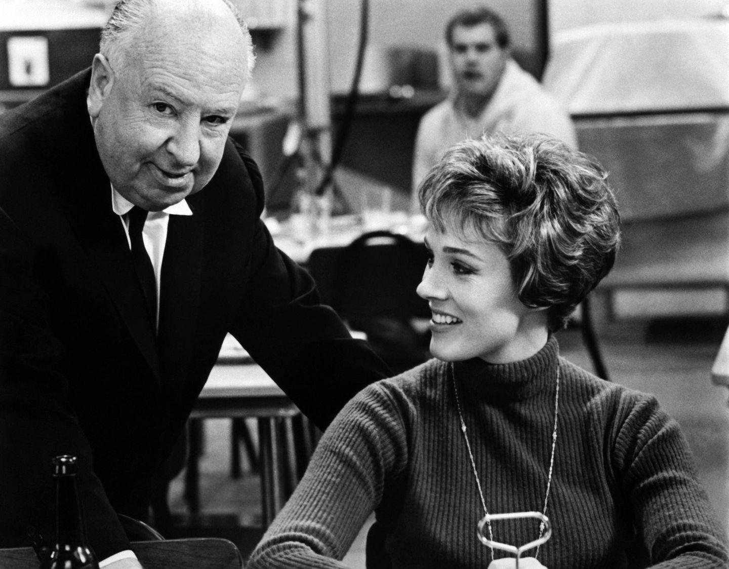 Alfred Hitchcock und Julie Andrews