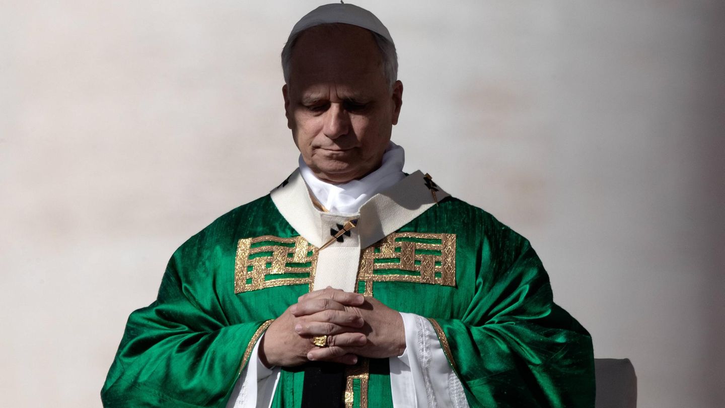 Papst Leo XIV. bei einer Messe im Vatikan