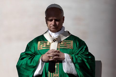 Papst Leo XIV. bei einer Messe im Vatikan