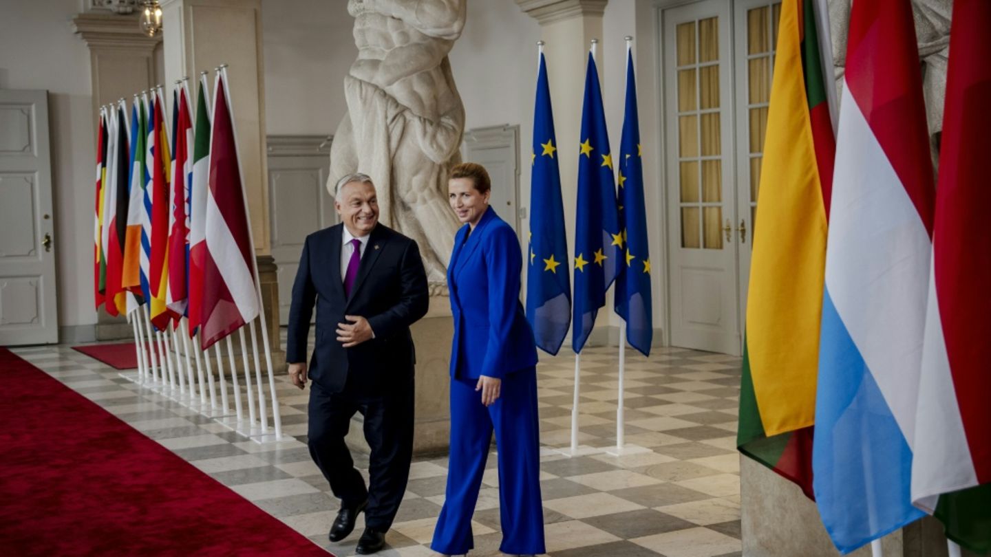 Orban und die dänische Regierungschefin Frederiksen