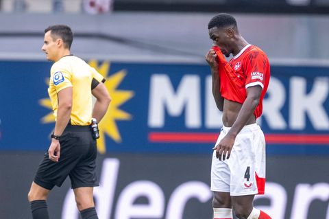 Maxwell Gyamfi fehlt dem 1. FC Kaiserslautern nach seiner Roten Karte in den kommenden beiden Spielen. (Archivbild) Foto: David