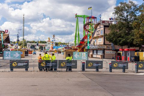Das Oktoberfest in München blieb am Mittwoch nach einer Bombendrohung über Stunden geschlossen