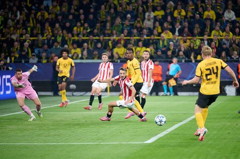 Daniel Svensson brachte den BVB in Führung. Foto: Bernd Thissen/dpa