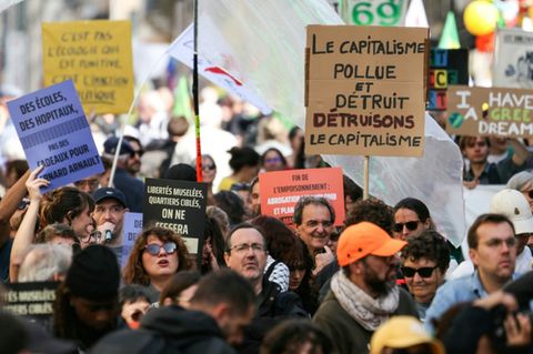 Demonstration in Frankreich