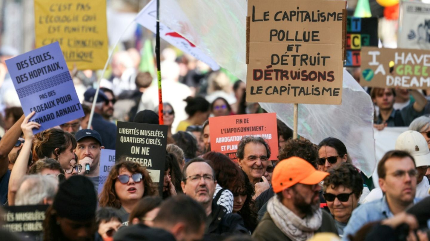 Demonstration in Frankreich