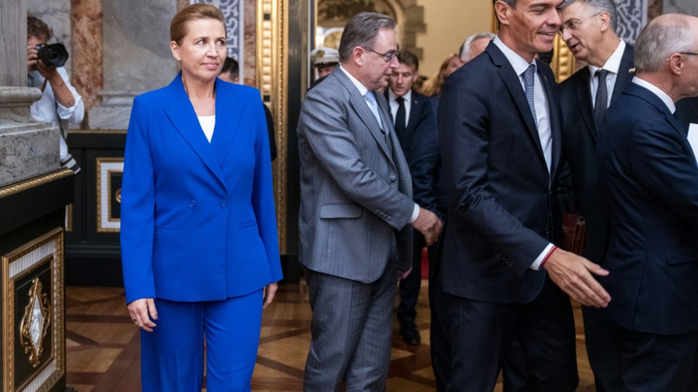 Mette Frederiksen am Mittwoch in Kopenhagen