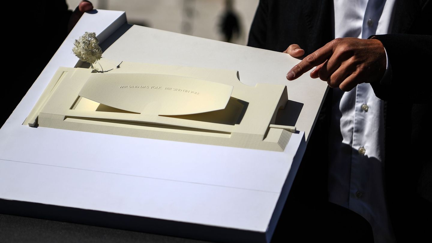 Der Spatenstich für das Einheitsdenkmal in Berlin war 2020. (Archivbild) Foto: Britta Pedersen/dpa-Zentralbild/dpa