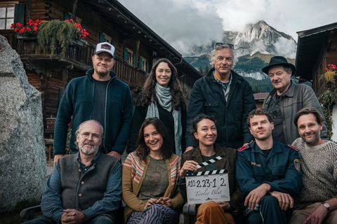 Neue Krimireihe "Tirolerblut" mit Hauptdarstellerin Ursula Strauss (u.M.) entsteht derzeit in Innsbruck.