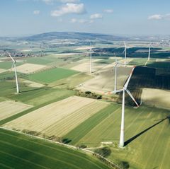 Luftaufnahme von Feldern in Niedersachsen