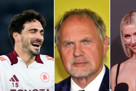 Sind bei der "Promi Padel WM" mit von der Partie: Mats Hummels, Uwe Ochsenknecht und Lena Gercke (v.l.n.r).