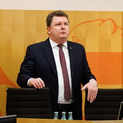 Marius Weiß (SPD), Vorsitzender des Untersuchungsausschusses zur Entlassung einer Staatssekretärin, informiert über den Zeitplan