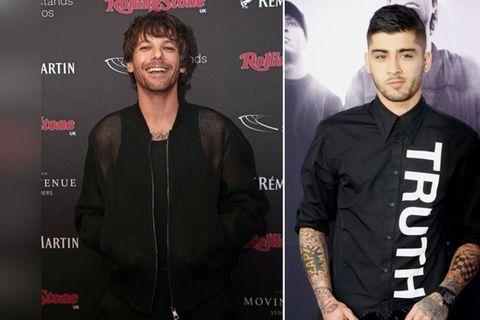 Louis Tomlinson (l.) und Zayn Malik waren gemeinsam in der Band One Direction.
