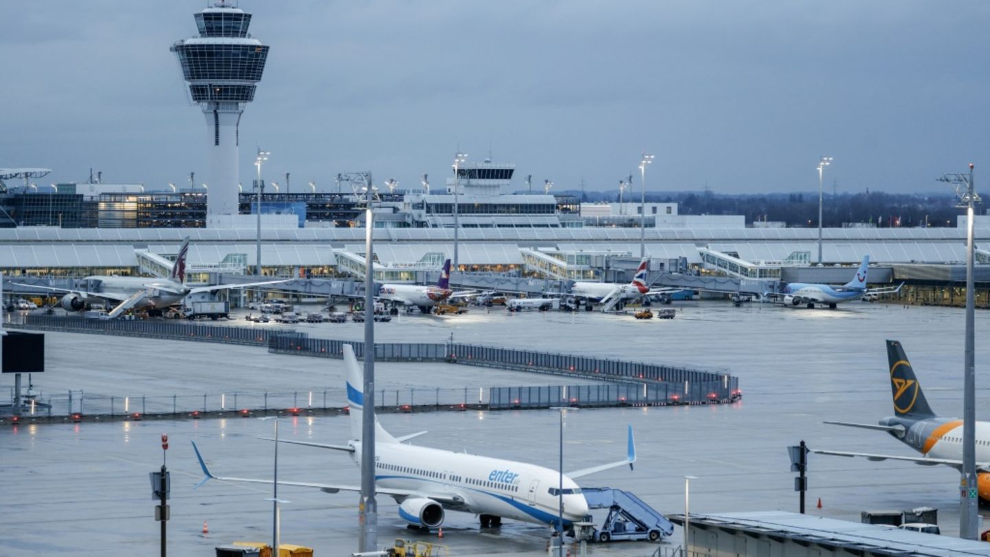 Flughafen München im Februar 2024