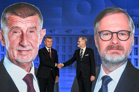 Andrej Babis (links) und Petr Fiala