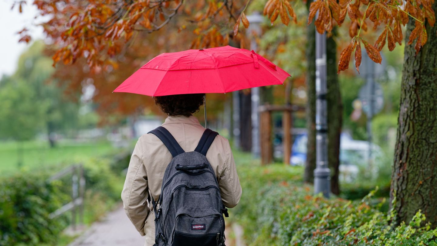 Am Wochenende könnte es von Vorteil sein, einen Schirm parat zu haben. (Symbolbild) Foto: Uwe Anspach/dpa