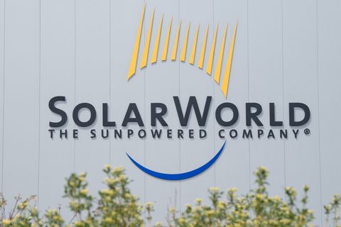 Solarworld produzierte unter anderem in Freiberg Solarmodule. (Archibvild) Foto: Sebastian Kahnert/dpa-Zentralbild/dpa
