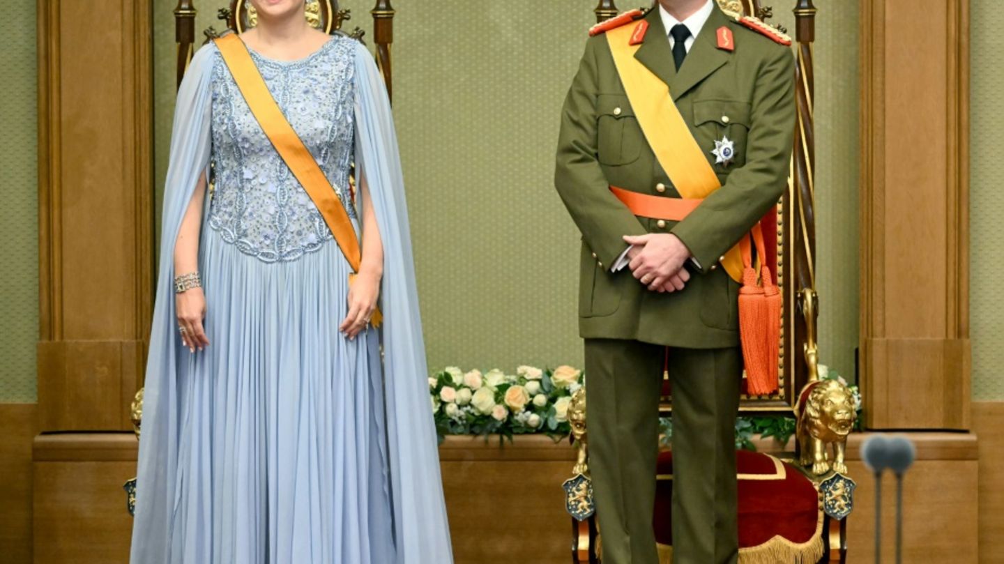 Großherzog Guillaume mit Frau Stéphanie