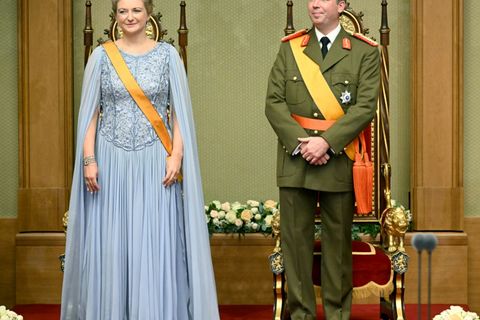Großherzog Guillaume mit Frau Stéphanie