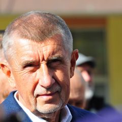 Der tschechische Milliardär und Gründer der Partei ANO, Andrej Babis, bei einem Wahlkampfauftritt im Prager Stadtteil Modrany. (