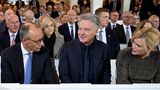 Beim Gottesdienst in der Ludwigskirche saßen die beide ganze vorne neben Friedrich Merz