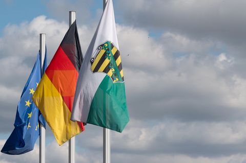 In Sachsen ist der Tag der Deutsche Einheit gefeiert worden. (Archivbild) Foto: Robert Michael/dpa-Zentralbild/ZB