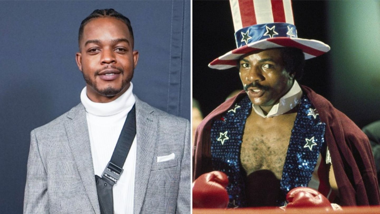 Stephan James (l.) verkörpert den 2024 verstorbenen Carl Weathers.