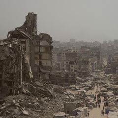 Zerstörte Gebäude in Gaza
