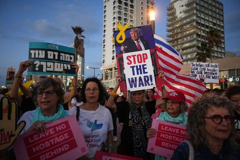 Geisel-Angehörige und Unterstützer protestieren in Israel regelmäßig für eine Freilassung der Verschleppten und ein Ende des Kri