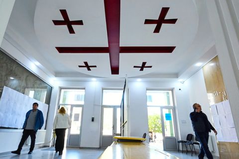 Wahllokal in Tiflis