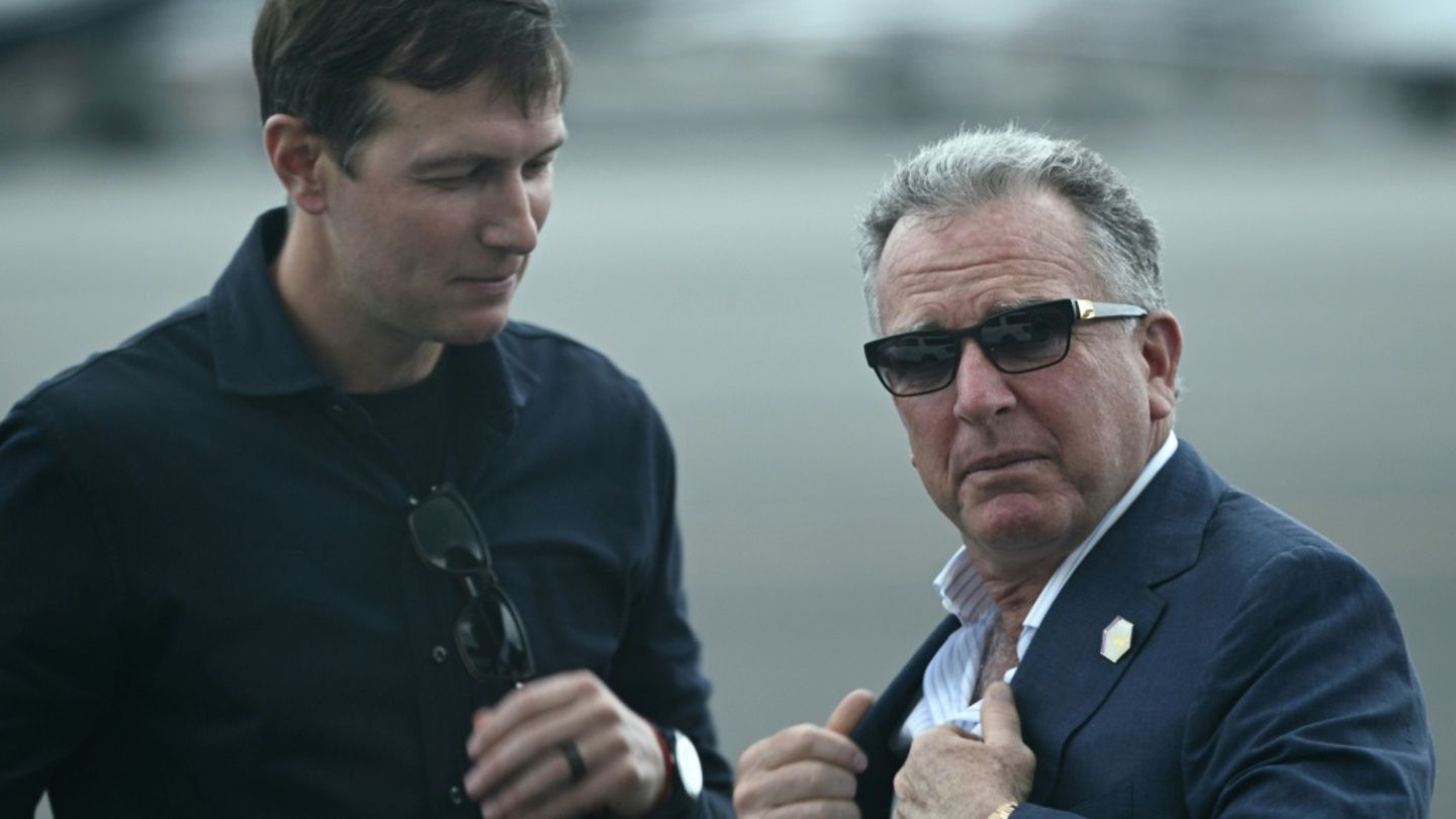 Kushner (l.) und Witkoff im Juli