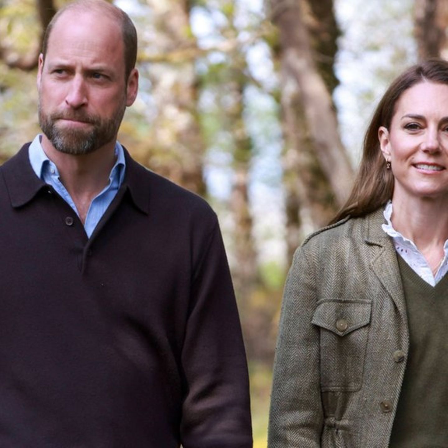 Prinz William und Prinzessin Kate 2025 in der schottischen Natur.