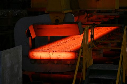 Stahlproduktion in Duisburg