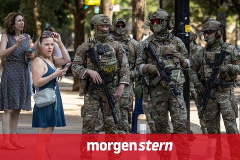Bundesbeamte der US Customs and Border Protection in Chicago
