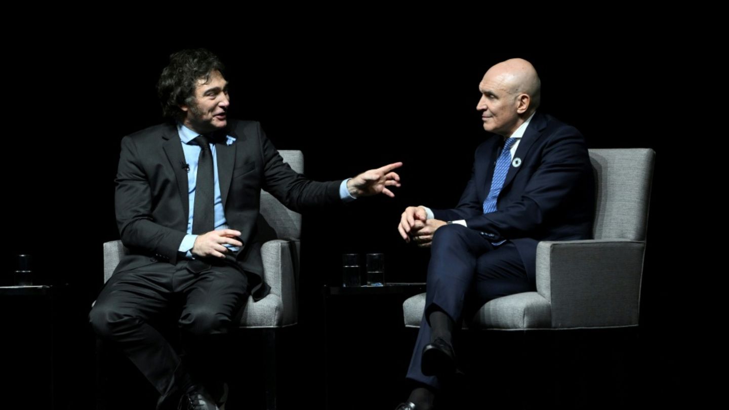 Javier Milei (L) mit José Luis Espert
