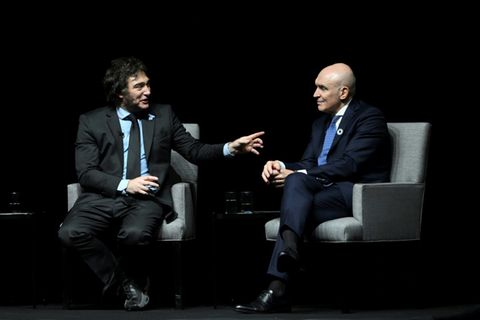Javier Milei (L) mit José Luis Espert
