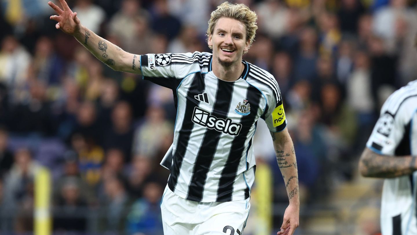 Feiert Traumstart in England: Nick Woltemade von Newcastle United. (Archiv) Foto: Bruno Fahy/Belga/dpa