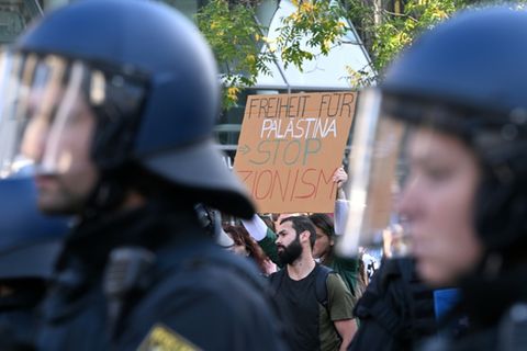 Palästina-Demo in Frankfurt im Oktober 2023