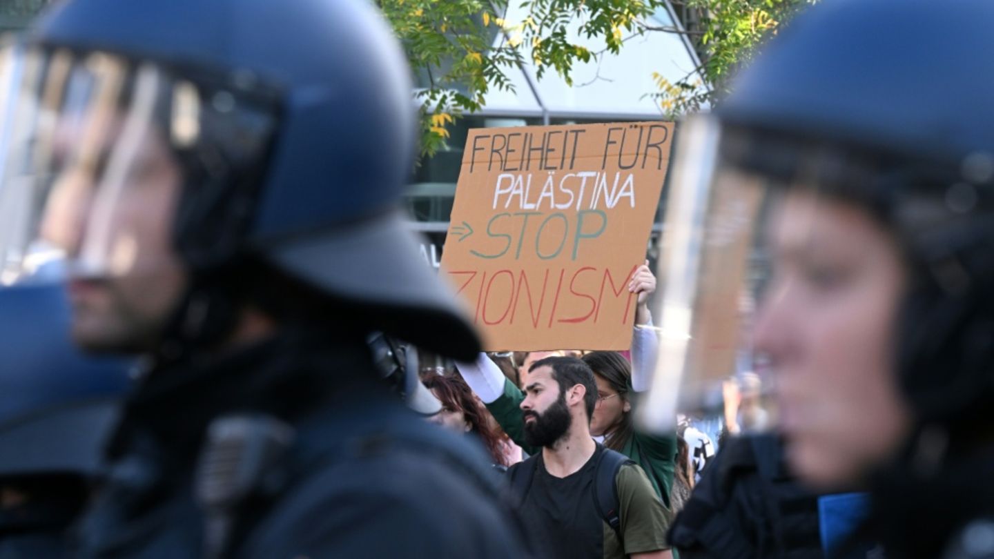 Palästina-Demo in Frankfurt im Oktober 2023