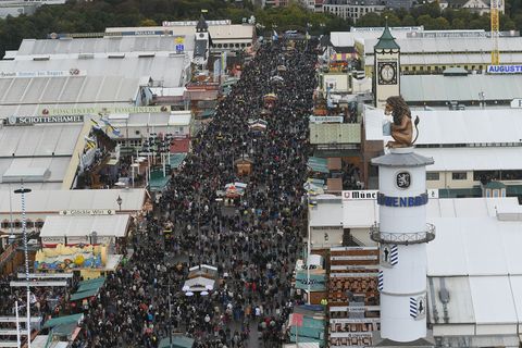 Viele Besucher zog die Wiesn auch dieses Jahr an - aber woher kamen sie? Foto: Felix Hörhager/dpa