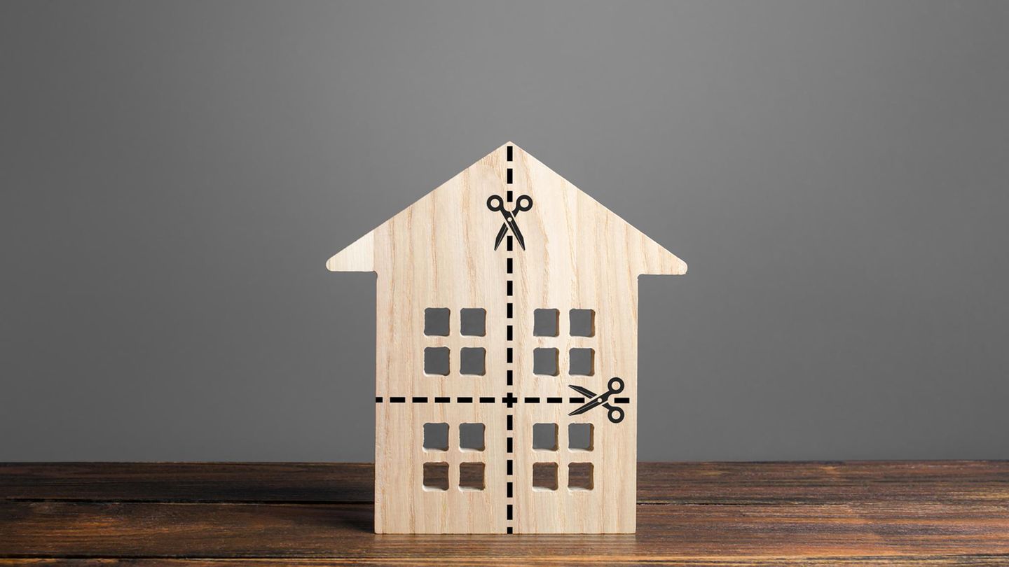 Ein Haus wird zerschnitten