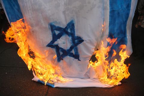 Antisemitismus Juden Israel Fahne