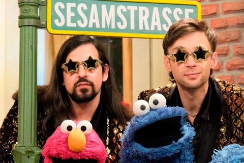 Siegfried & Joy haben der "Sesamstraße" einen Besuch abgestattet.