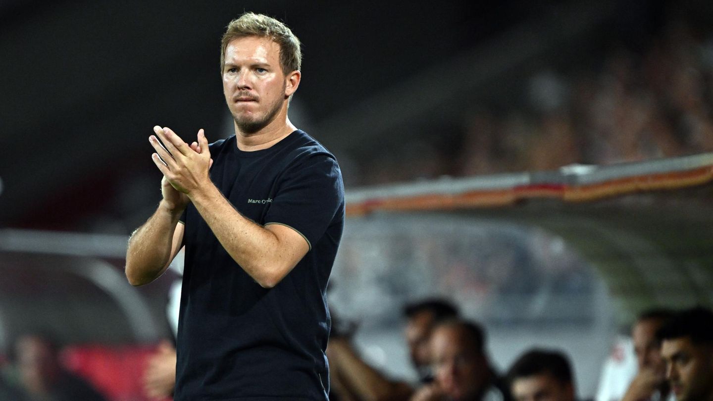 Bundestrainer Julian Nagelsmann bei DFB-Spiel