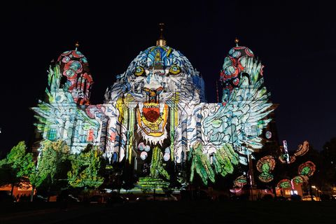 Mittwoch startet das Festival of Lights Berlin. Foto: Carsten Koall/dpa