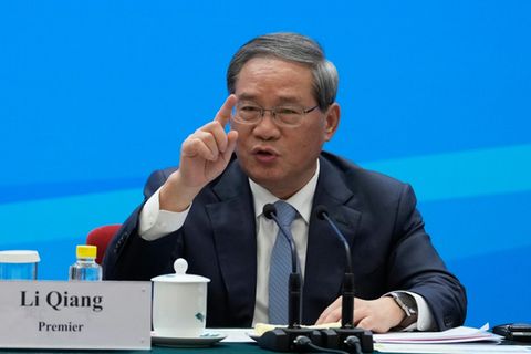 Chinas Ministerpräsident Li Qiang im Juli in Peking
