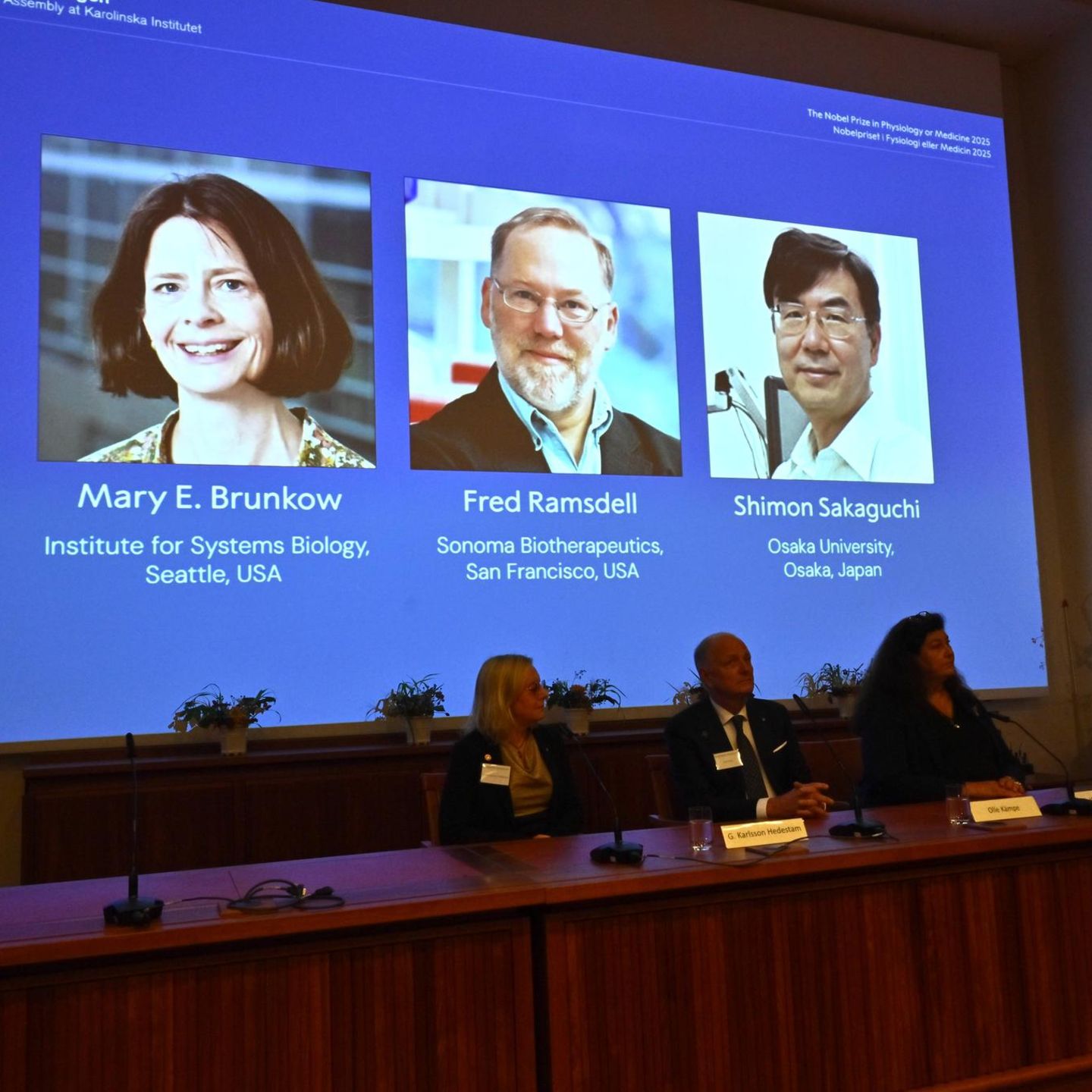 Verkündung des Nobelpreises für Medizin in Stockholm