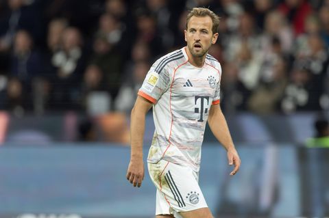 Harry Kane im Auswärtstrikot des FC Bayern