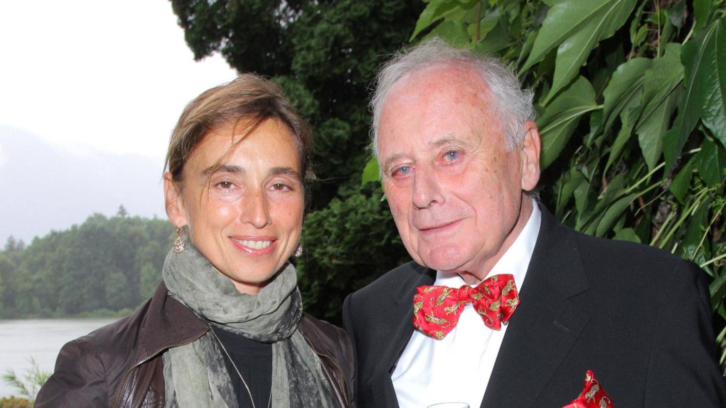 Marion Würth mit ihrem Vater, Unternehmer Reinhold Würth, im Jahr 2010