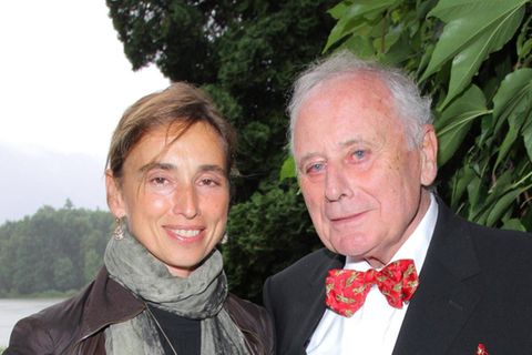 Marion Würth mit ihrem Vater, Unternehmer Reinhold Würth, im Jahr 2010