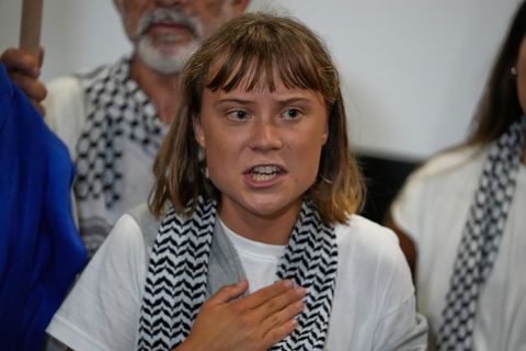 Greta Thunberg keilt gegen US-Präsident Trump. (Archivbild) Foto: Petros Giannakouris/AP/dpa